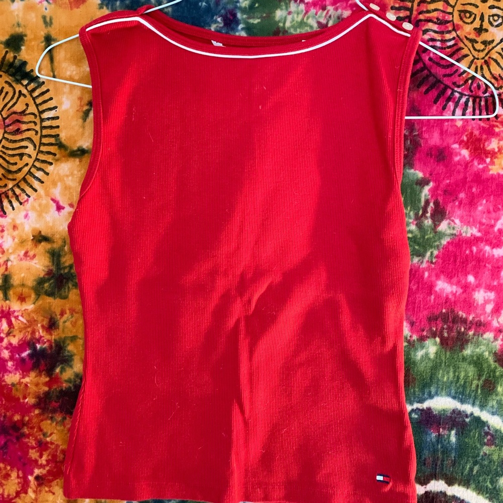 Red Tommy Hilfiger Tank Top